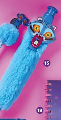 Długopis pluszowy 28 cm niebieski tusz Netflix K-POP Demon Hunters promocja w Biedronka