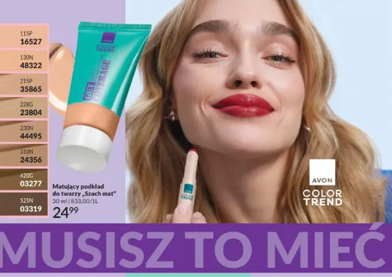 Matujący podkład do twarzy Szach mat Avon Color Trend promocja w AVON
