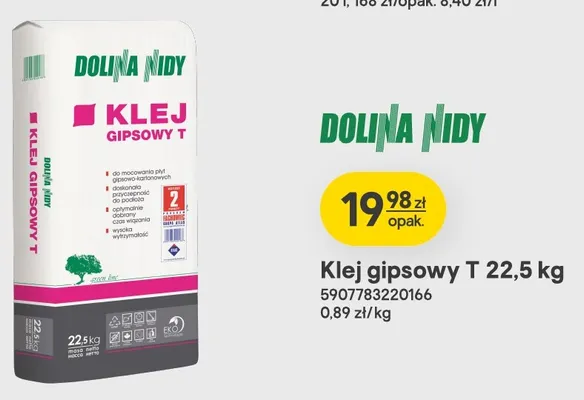 Klej gipsowy T Dolina Nidy promocja w Castorama