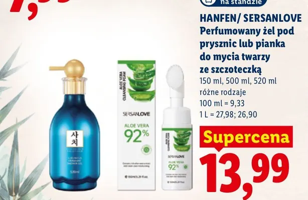 Perfumowany żel pod prysznic Hanfen promocja w Lidl