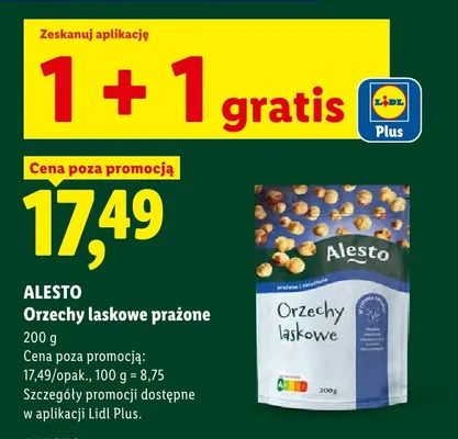 Orzechy laskowe prażone Alesto promocja w Lidl