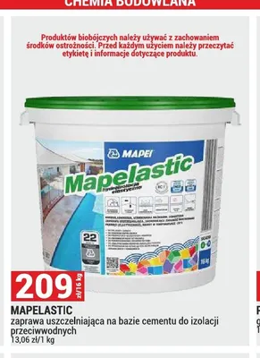 Zaprawa uszczelniająca Mapelastic Mapei promocja w Merkury Market