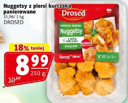 Nuggetsy z piersi kurczaka mrożone DROSED promocja w Prim Market