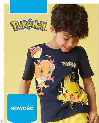 Koszulka chłopięca Pokémon 100% bawełny promocja w Pepco