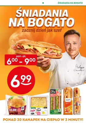 Kanapka trójkąt Tomcio Paluch szynka z indyka pomidor chleb proteinowy promocja w Żabka