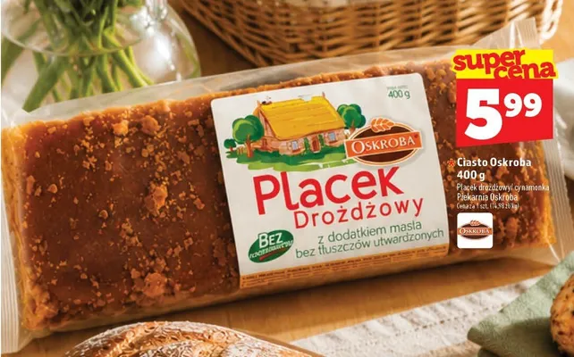 Ciasto cynamonka Oskroba promocja w TOPAZ
