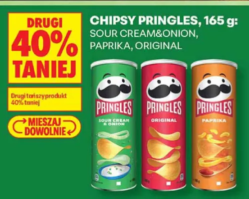 Chipsy Pringles Paprika promocja w Biedronka
