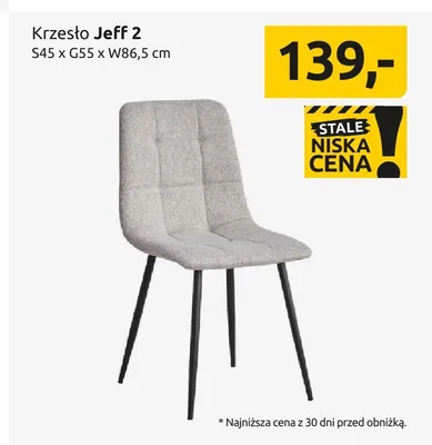 Krzesło Jeff 2 S45xG55xW86,5cm promocja w Black Red White