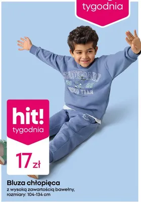 Bluza chłopięca z wysoką zawartością bawełny promocja w Pepco