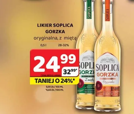 Likier Soplica Gorzka oryginalna promocja w Delfin