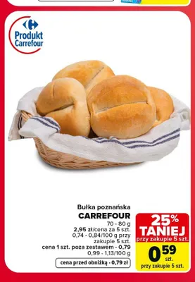Bułka poznańska Carrefour promocja w Carrefour