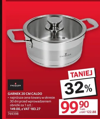 Garnek 20 cm Zwieger Caldo promocja w Selgros