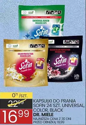 Kapsułki do prania Solin 24 szt. Universal, Color, Black do miele promocja w Wafelek