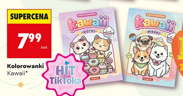 Kolorowanki Kawaii promocja w Biedronka