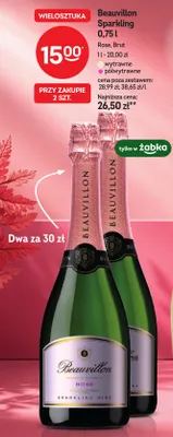 Wino musujące Beauvillon Sparkling Rose promocja w Żabka