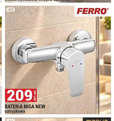 Bateria natryskowa Niga New Ferro promocja w Merkury Market