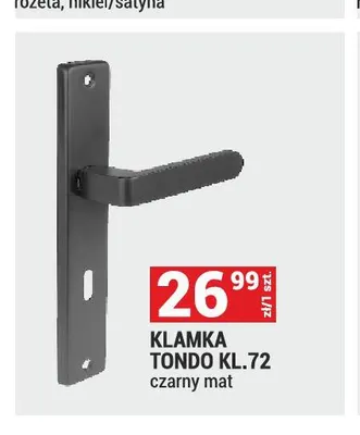 Klamka Tondo KL.72 czarny mat promocja w Merkury Market