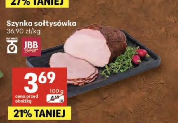 Szynka sołtysówka JBB promocja w Delikatesy Centrum