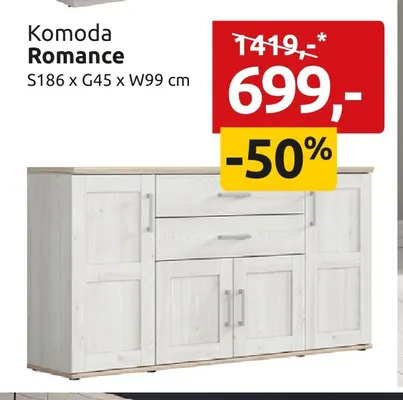 Komoda Romance promocja w Black Red White