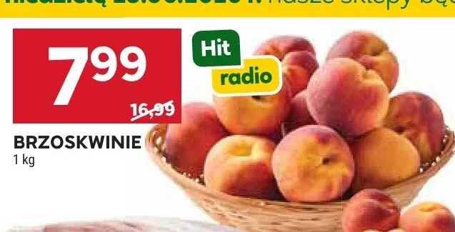 Brzoskwinie promocja w Stokrotka
