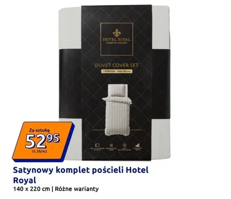 Satynowy komplet pościeli promocja w Action