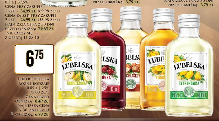 Likier Lubelska Gruszkówka promocja w Dino