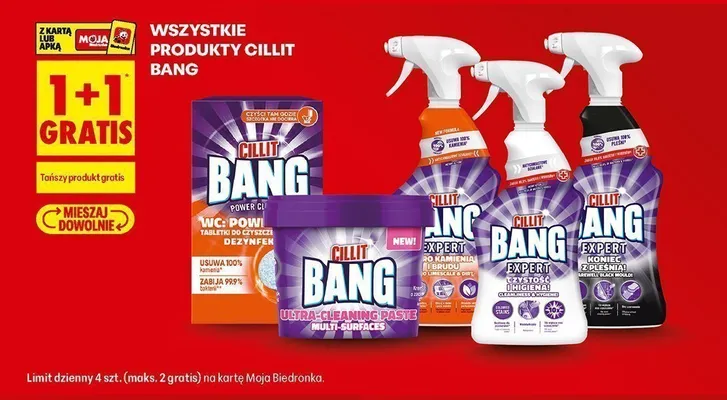 Spray czyszczący Cillit Bang Expert Czystość i Higiena promocja w Biedronka