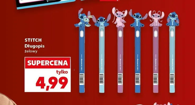 Długopis żelowy Stitch promocja w Kaufland