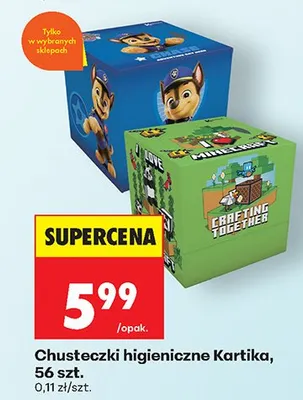 Chusteczki higieniczne Psi Patrol promocja w Biedronka