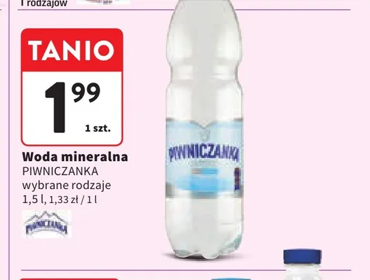 Woda mineralna Piwniczanka promocja w Intermarche