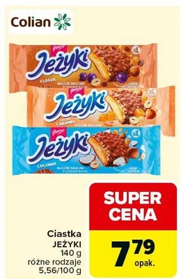 Ciastka Jeżyki różne rodzaje promocja w Carrefour