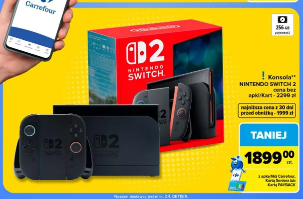 Konsola Nintendo Switch 2 promocja w Carrefour