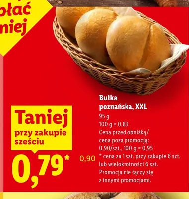Bułka poznańska XXL promocja w Lidl
