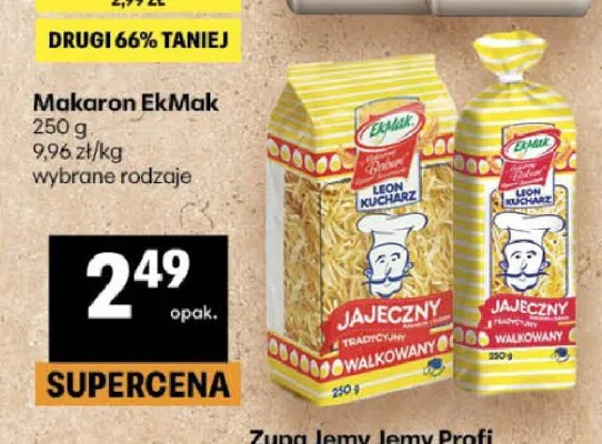 Makaron jajeczny EkMak promocja w Delikatesy Centrum