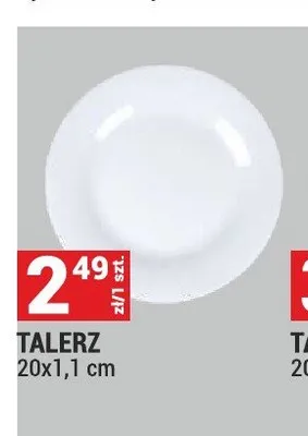 Talerz 20x1,1 cm promocja w Merkury Market