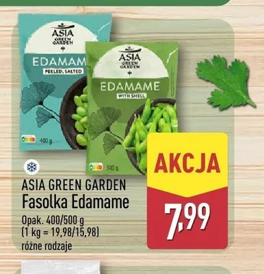 Fasolka Edamame Peeled Salted Asia Green Garden promocja w Aldi