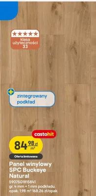 Panel winylowy SPC Buckeye Natural promocja w Castorama