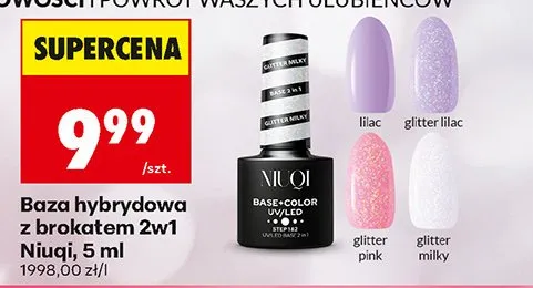 Baza hybrydowa z brokatem 2w1 5 ml promocja w Biedronka