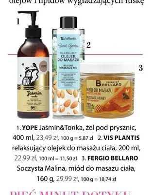 Relaksujący olejek do masażu ciała Vis Plantis promocja w Hebe