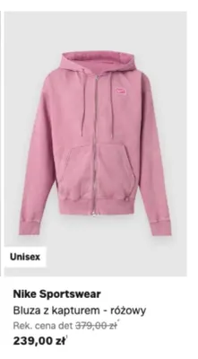 Bluza z kapturem Nike Sportswear różowy promocja w Lounge by Zalando