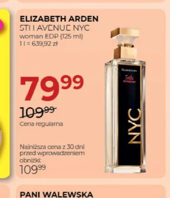 Woda perfumowana damska Elizabeth Arden 5th Avenue NYC promocja w Drogerie Jawa
