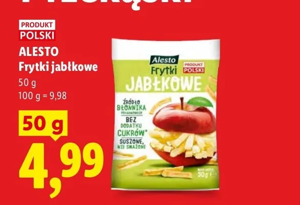 Frytki jabłkowe Alesto promocja w Lidl