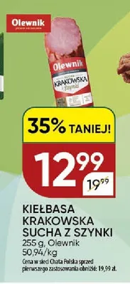 Kiełbasa Krakowska Sucha z Szynki Olewnik promocja w Chata Polska