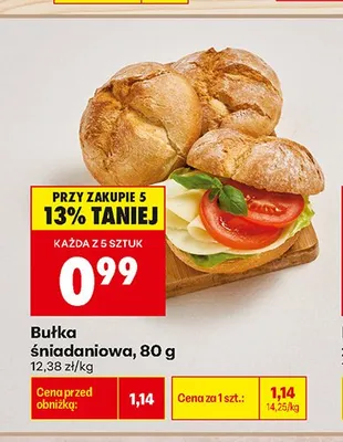 Bułka śniadaniowa promocja w Biedronka