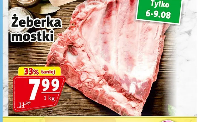 Żeberka wieprzowe mostki promocja w Prim Market