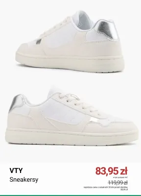 Sneakersy VTY promocja w Deichmann