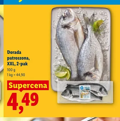 Dorada patroszona Targ Rybny XXL 2-pak promocja w Lidl