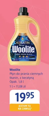 Płyn do prania ciemnych tkanin z keratyną Woolite promocja w Drogerie DM