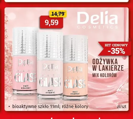 Odżywka w lakierze Bioaktywne Szkło Delia Cosmetics promocja w Drogeria Kosmyk