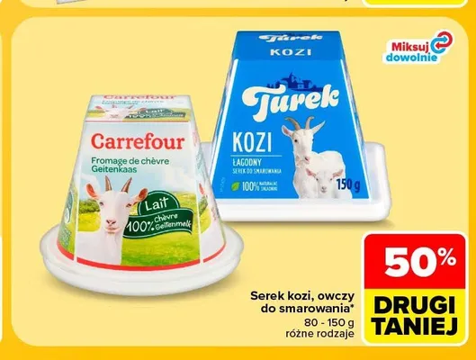 Serek kozi do smarowania Carrefour promocja w Carrefour